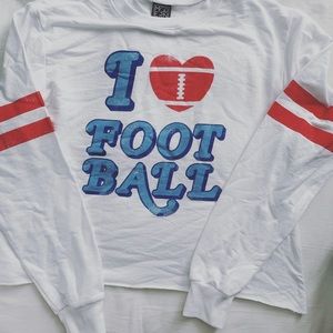 I LOVE FOOTBALL LONG SLEEVE SWEATER